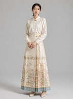 White Vase Mamian Skirt
