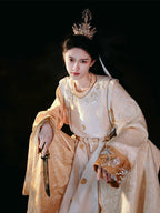 [Dongjun Yunmeng 东君云梦] Tang Dynasty | Round-neck Robe | Embroidery | Unisex