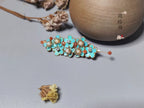 Parrot Feather Floral Hair Clip with Freshwater Pearl