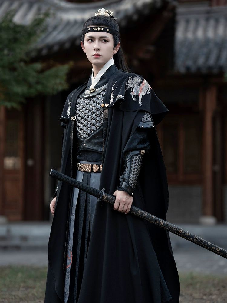 [Wan Jiang 万疆] Ming Dynasty | Embroidered Hanfu Armor Set | Autumn & Winter | Unisex