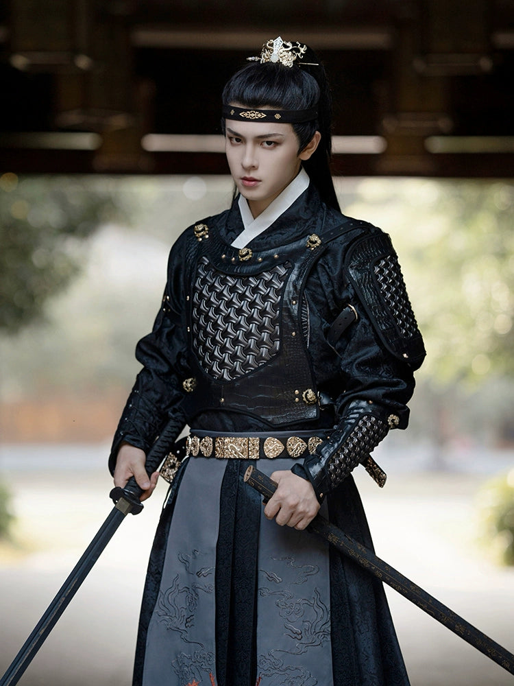 [Wan Jiang 万疆] Ming Dynasty | Embroidered Hanfu Armor Set | Autumn & Winter | Unisex