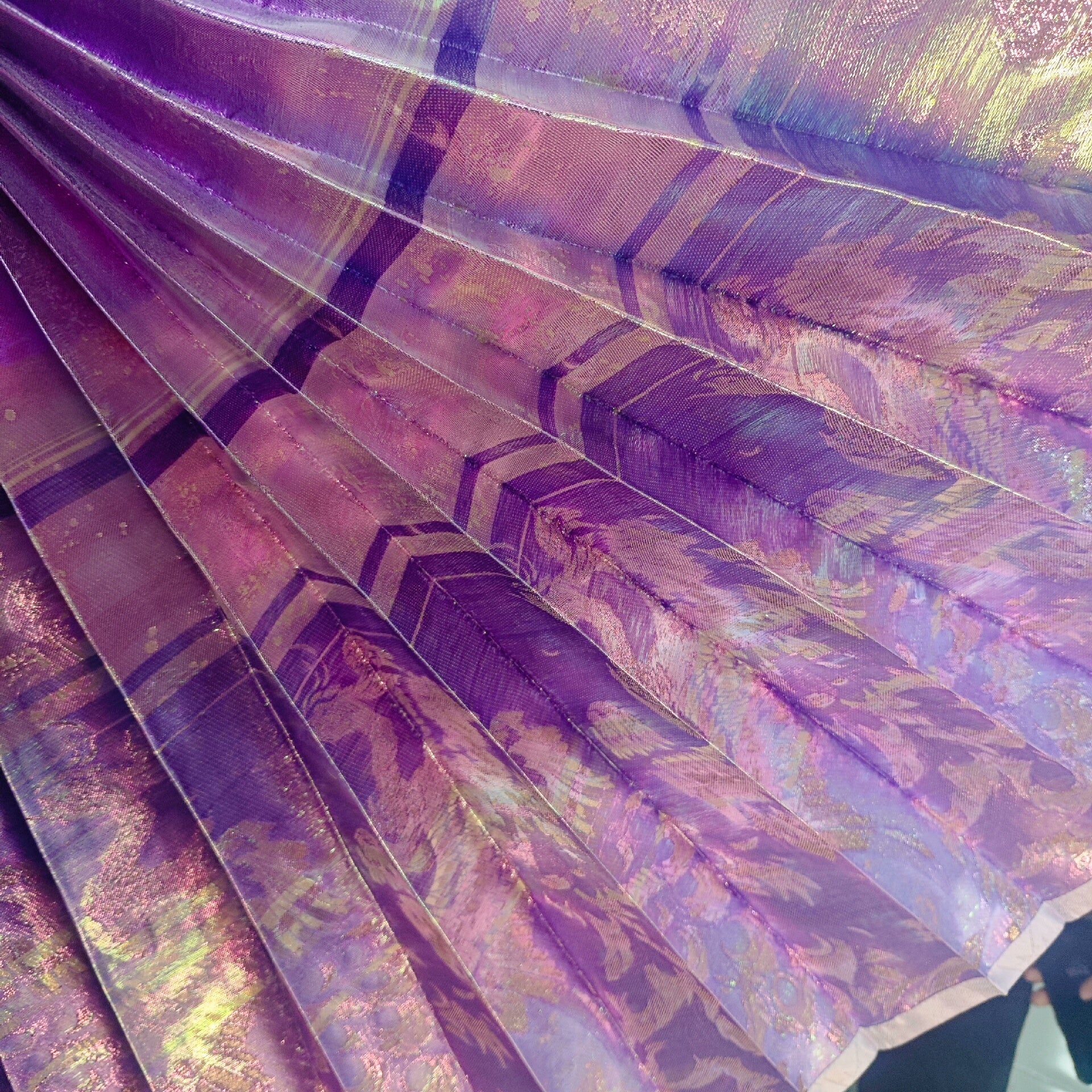Purple Peacok  Mamian Skirt