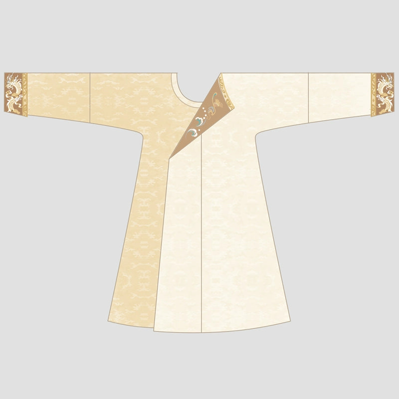 [Dongjun Yunmeng 东君云梦] Tang Dynasty | Round-neck Robe | Embroidery | Unisex