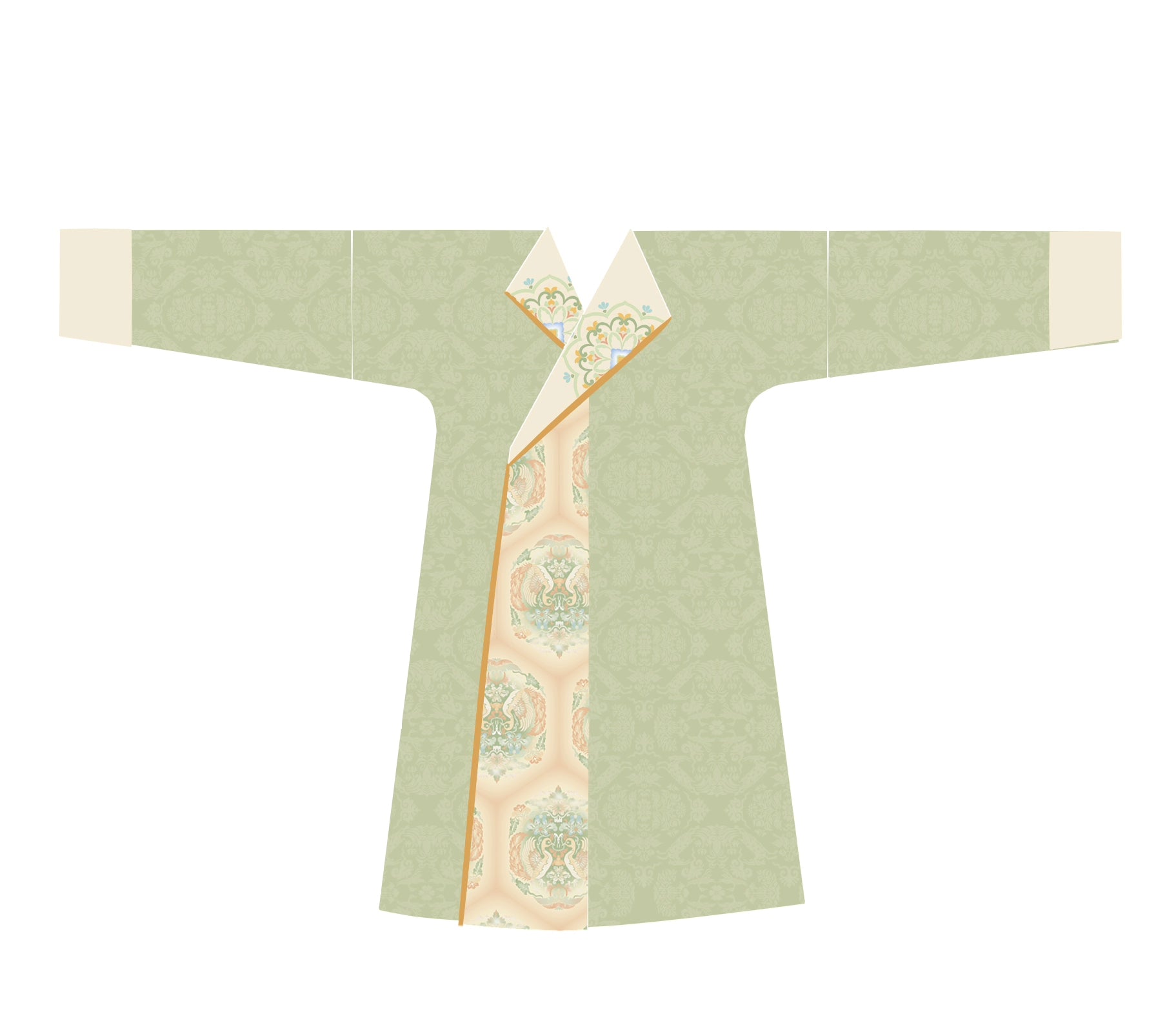 [Man Man 蛮蛮] Tang Dynasty | Couple's Set | Chest-high Ruqun (skirt set) & Round-neck Robe