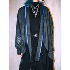 [Blue Tears 蓝眼泪] Embroidered Asymmetric Pipa Sleeve Hanfu-Style Cardigan Top