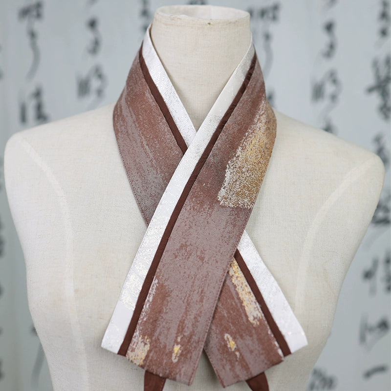[Tian Guang 天光] Tang Dynasty | Round-neck Robe with Vest | Embroidered | Unisex