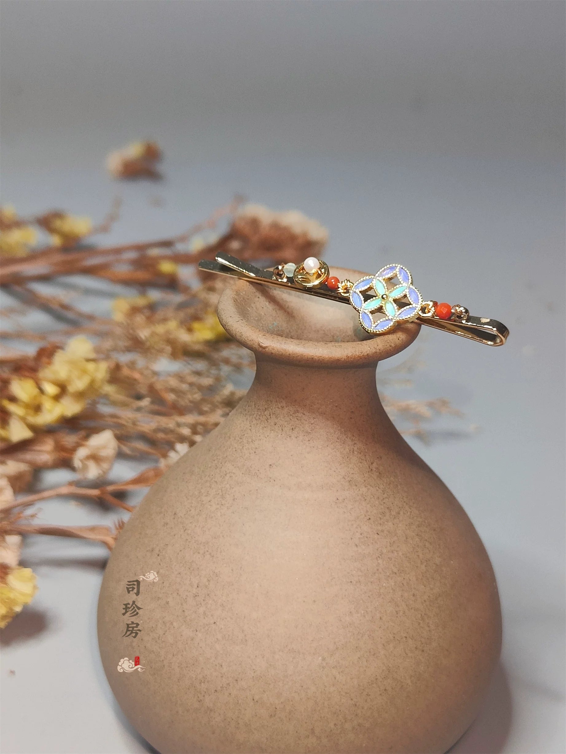 Parrot Feather Hairpin | Daily Hanfu Accessory