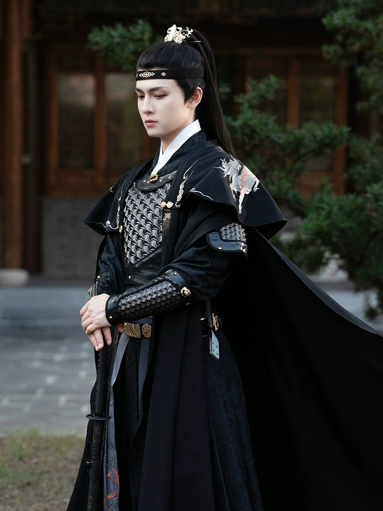 [Wan Jiang 万疆] Ming Dynasty | Embroidered Hanfu Armor Set | Autumn & Winter | Unisex
